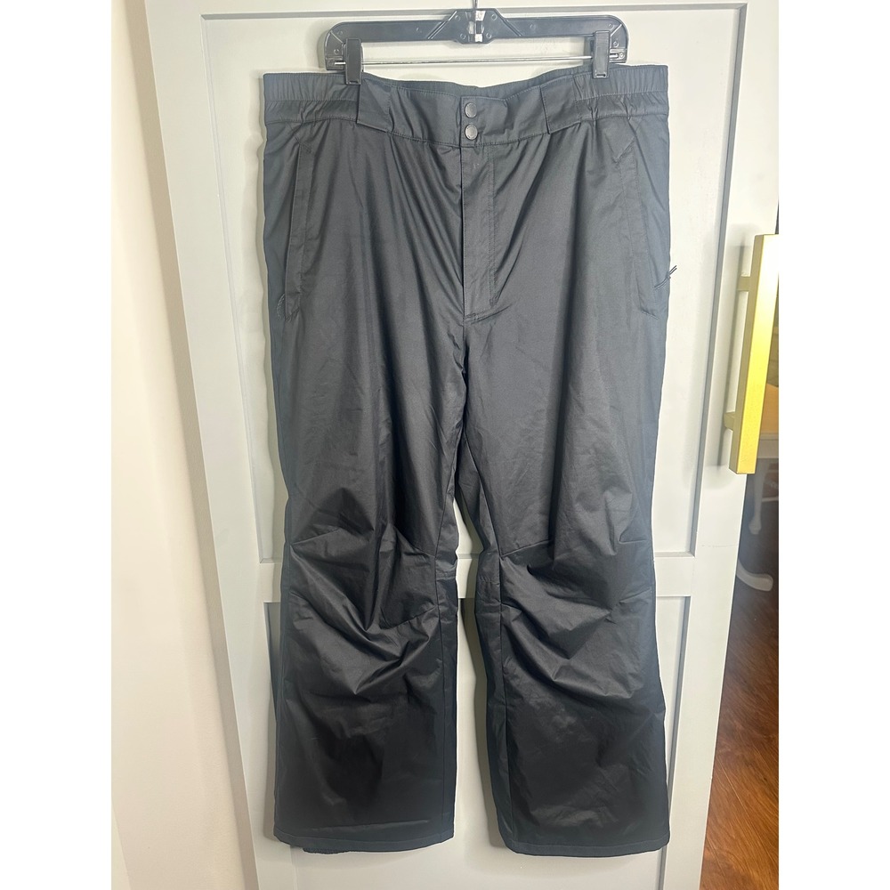 Columbia Omni-Tech Black Insulated Snow Pants Mens XL Waterproof Winter Ski